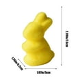 thumbnail image 3 of TUTUnaumb Flocked Bunny Moss Easter Bunny Spring Decor Furry Covered Rabbits Figurines Statue Garden Artificial Animal Moss Sculpture for Table Home Kitchen Shelf Decor & Gift Giving 3.15Inch-Yellow, 3 of 6