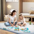 thumbnail image 2 of Costway 11-in-1 Dinosaur Activity Wall Busy Board Panels for Education Early Development Blue, 2 of 10