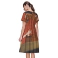 thumbnail image 7 of Lsque Scooby-Doo Print Women's Casual Dress T-Shirt Summer Short Sleeve Scoop Neck Swing Dresses, 7 of 7