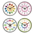 thumbnail image 4 of 8Inch Kids Wall Clock Early Learning Time Management Quiet Telling Time Teaching Clock For Bedrooms Classrooms, 4 of 9
