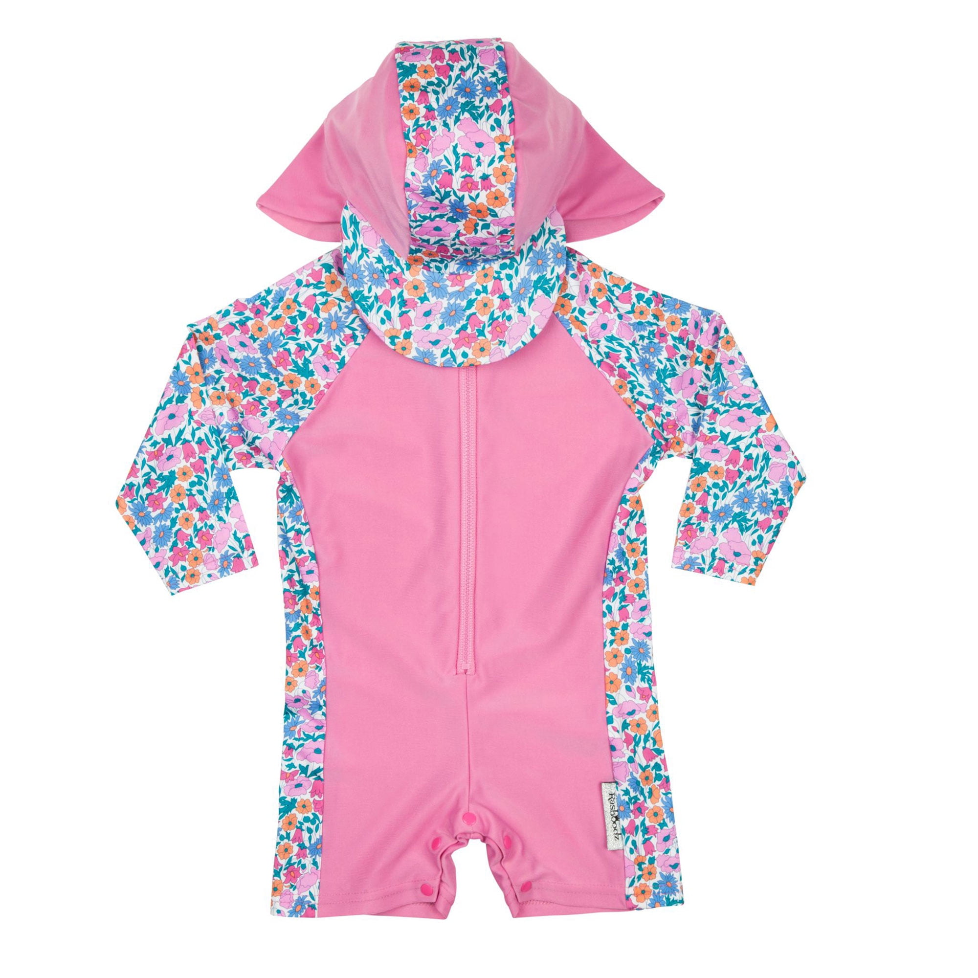 baby swim long sleeve zip suit