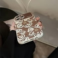 thumbnail image 6 of Retro Oil Paiting Flower Large Window Camera Lens Protector Phone Case Compatible with iPhone Case (Brown,iPhone 15 Plus), 6 of 6