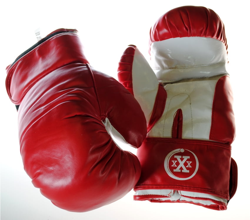 Triple Threat Quick Strap Fitness Training Boxing Gloves Red Child 6oz by Triple Threat