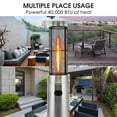 thumbnail image 6 of Mondawe 40,000 BTU Stainless Steel Patio Heater with Glass Tube & Auto Safety Shut-Off, 6 of 8