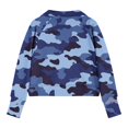 thumbnail image 5 of Bnwani Girls Crewneck Sweatshirt Zip Mock Neck Long Sleeve Half Zip Crop Fleece Sweatshirt Camouflage Pullover, 5 of 5