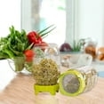 thumbnail image 3 of Sprouting Lids Wide Mouth Mason Jars Lids and Trays Stainless Steel Sprouting Jars Lids, 3 of 10