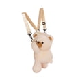 thumbnail image 5 of yuksok Bear Backpack Adorable Bag Cartoon Casual Stylish Shoulder Purse Beige, 5 of 9
