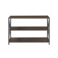 thumbnail image 3 of Pemberly Row 40" X Frame Metal Bookshelf in Dark Walnut, 3 of 4