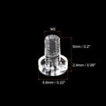 thumbnail image 2 of Unique Bargains M3x5mm Plastic Phillips Bolts PC Pan Head Machine Screws Transparent 100 Pack, 2 of 5