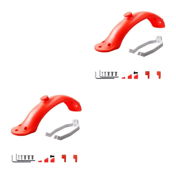 Toystoory Juego de soporte de guardabarros trasero para patinete electrónico, Kit de guardabarros trasero para monopatín, accesorios de Type1 NO1