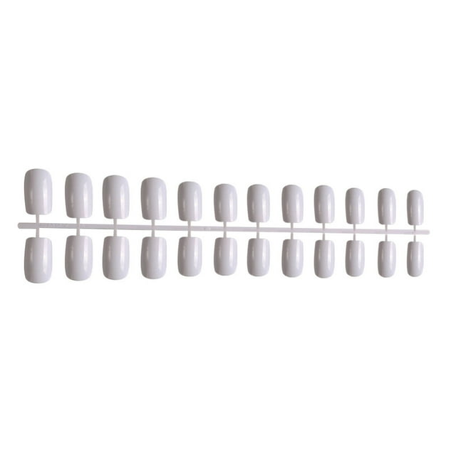 24 Pieces Square-shaped Coffin False Nails Square Matte Artificial Nails Medium Length Artificial DIY Exquisite Graceful Personality Nail for Manicure Salons 8