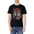 thumbnail image 2 of Wolf Dream Catcher T-Shirt for Men Cotton 100% Dreamcatcher Summer Tops Women Fashion Casual Short Sleeves, 2 of 2