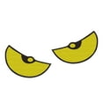 thumbnail image 3 of Abbracc Big Eyes Car Sticker Cute Motorcycle Sticker for Bike Air Conditioner Window yellow, 3 of 9