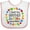 White and Pink, variant on Inktastic I Love My Brother Autism Awareness Boys or Girls Baby Bib
