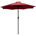 thumbnail image 2 of Emma + Oliver 9' Red Outdoor Patio Umbrella-Crank & Tilt Function - 1.5" Diameter Steel Pole, 2 of 12