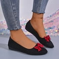 thumbnail image 5 of Taqqpue Women's Flats Shoes Women Casual Round Head Comfy Flats Sneakers Bow Decoration Casual Shoes Loafer Shoes for Women, 5 of 7