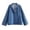 *Blue, variant on ClodeEU Women's Denim Shirt, Washed Blue Long Sleeve Lapel Solid Color Fashion Top Black,Womens Plus M