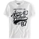 thumbnail image 1 of Camiseta gráfica Aeropostale Aero Felt Bulldog Es87 blanca pequeña, 1 of 1