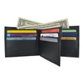 thumbnail image 2 of Genuine Leather Bifold Center Flap Lambskin Wallet with ID and Credit Card 52, 2 of 13