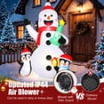 thumbnail image 4 of Firstness 6ft Christmas Inflatables, Snowman Penguin Christmas Tree Gift Box with LED Lights Xmas Blow ups for Outdoor Yard Party Decorations, 4 of 11