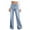 Blue, variant on Frostluinai Womens Wide Leg Jeans Pants High Wasit Straight Leg Pants Casual Loose Denim Pants Distressed Vacation Jeans Pants with Pocket