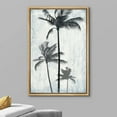 thumbnail image 3 of wall26 Framed Canvas Print Wall Art Palm Tree Silhouettes with Faded Blue Grunge Background Floral Nature Illustrations Modern Art Rustic Dramatic for Living Room, Bedroom, Office - 16"x24", 3 of 5