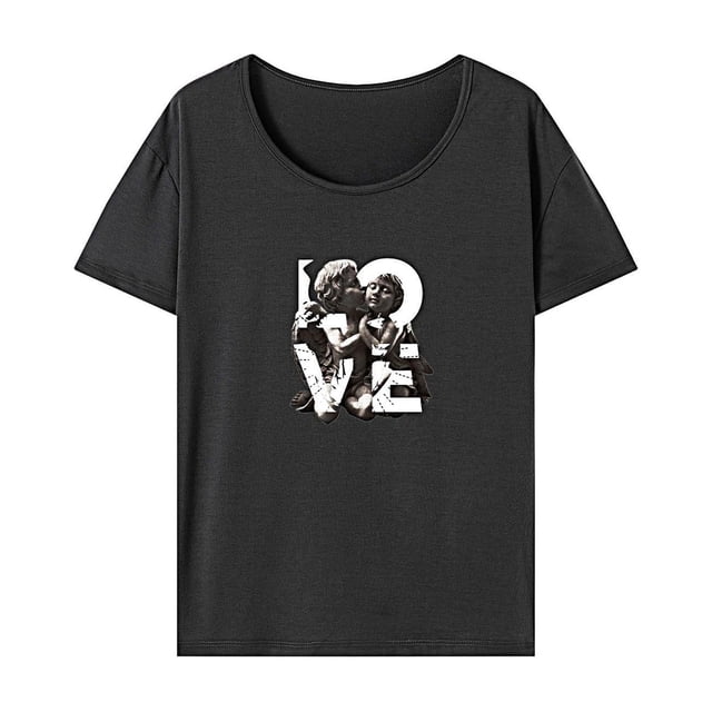 Camiseta de Mujer de Verano de Ajuste Regular Activewear Souvenir Camisa de Cuello Redondo para Senderismo M
