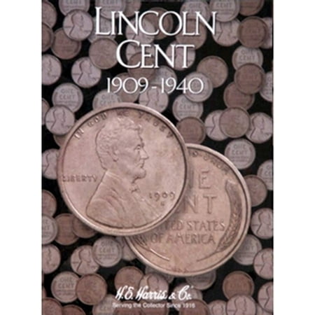 One Cent Coin Cufflinks - Lincoln Cent # 1 Coin Folder, 1909-1940 by H.E. HARRIS