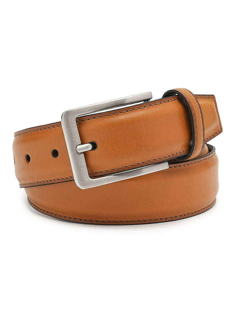 knee length dresses for ladies Dents Men’s Heritage Lined Full-Grain Leather Belt with Brass Buckle in Black main image 1