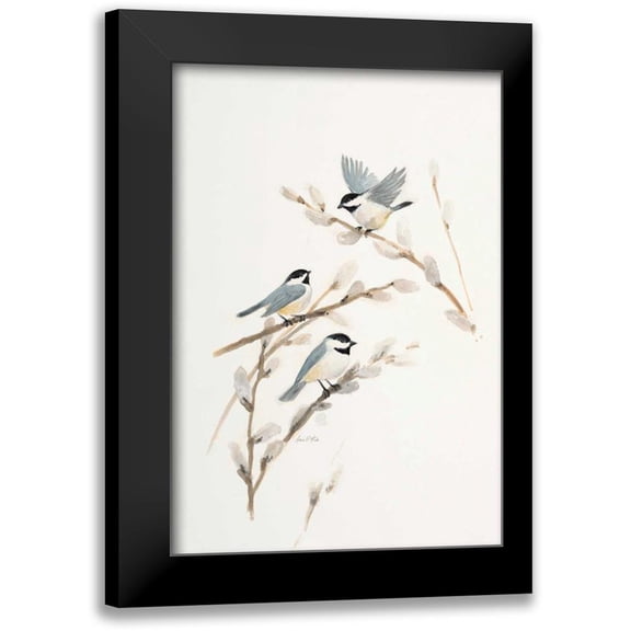FISK, Arnie 11x14 Black Modern Framed Museum Art Print Titled - Bird in White