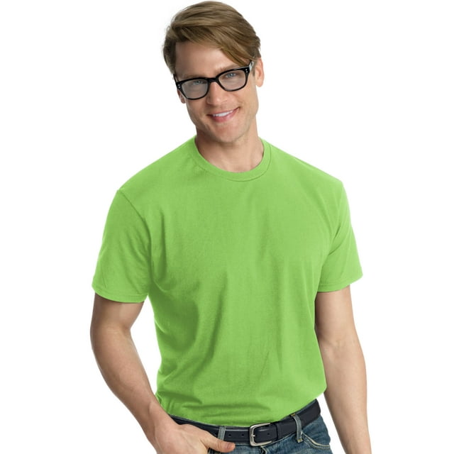 Hanes Nano-T T-shirt pour Homme, G, Lime
