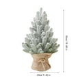 thumbnail image 2 of Christmas Tree Snow Flocked Artificial Xmas Tree With In Linen Base, 19.6 Inches, 2 of 5