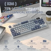 ATTACK SHARK K86 Wireless Mechanical Keyboard 75% with TFT Color Display & Knob Apex Pro TKL, 2.4G/Bluetooth/USB-C Wired RGB Backlit, Hot Swappable