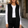 thumbnail image 3 of Womens Zip up Hoodie Vests - Women Sleeveless Drawstring Hooded Zipper Sweatshirt with Pockets Soft Fleece Winter Warm Hoodies Shirts, 3 of 7