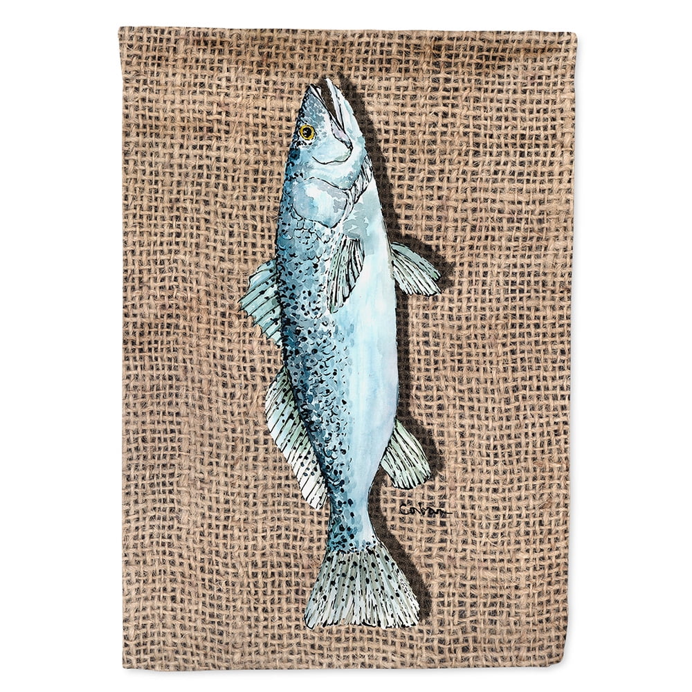 Fish Speckled Trout Garden Flag