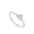 thumbnail image 4 of Clear CZ Infinity Heart Knot Promise Ring .925 Sterling Silver Band White Jewelry Female Size 8, 4 of 4