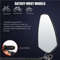 thumbnail image 2 of Bicycle Mirror Bike Rearview Mirror Durable High-Strength Solid Anti-corrosion 360degree Rotation Adjustable Handlebar Acrylic Mirror for Cycling Riding Bicycle Outdoor, 2 of 9