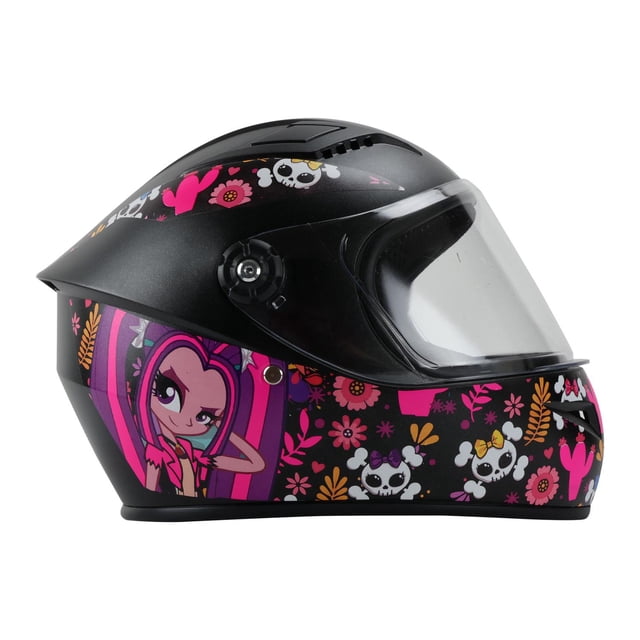 Casco Ghira GH1300 Kids Pink Star Mate Cerrado rosa XS