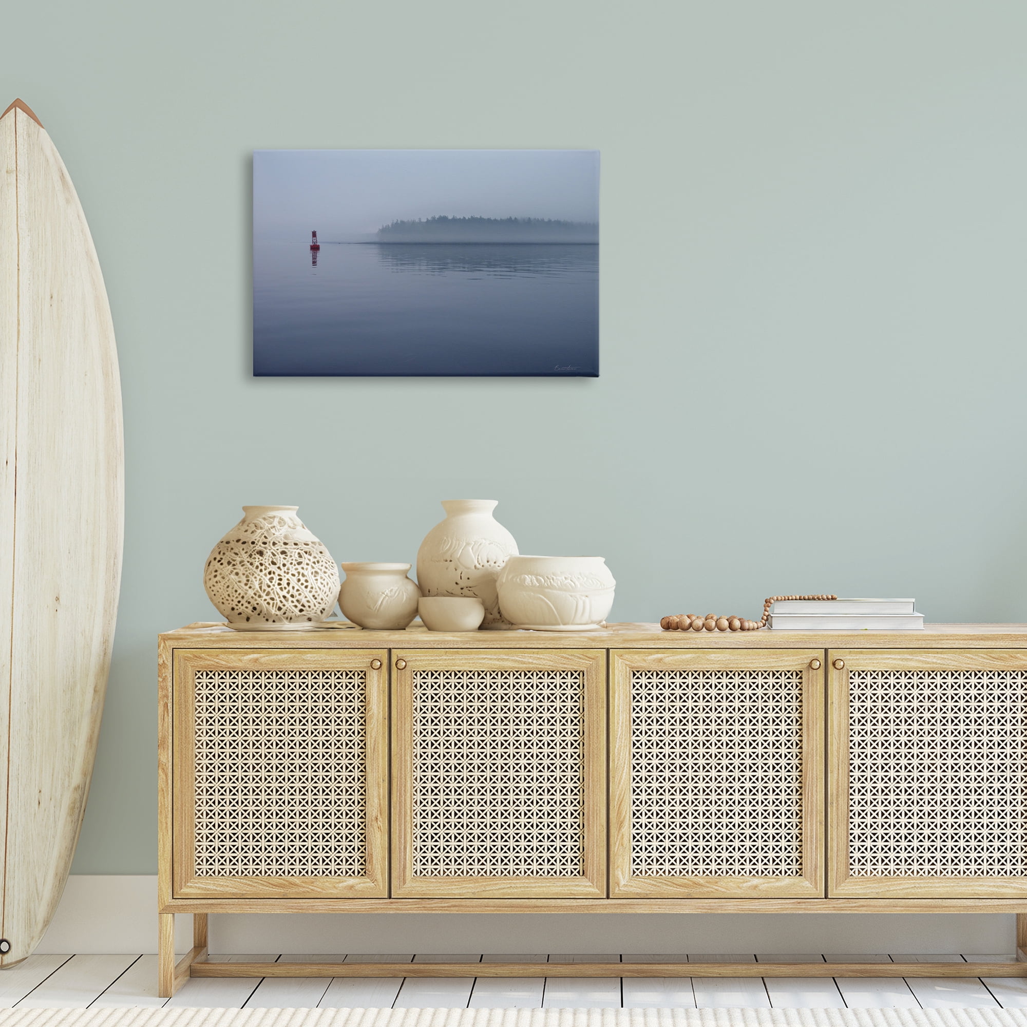 Stupell Industries Penobscot Bay Landscape Landscape Photography Gallery Wrapped Canvas Art Print Wall Art, 30 x 20