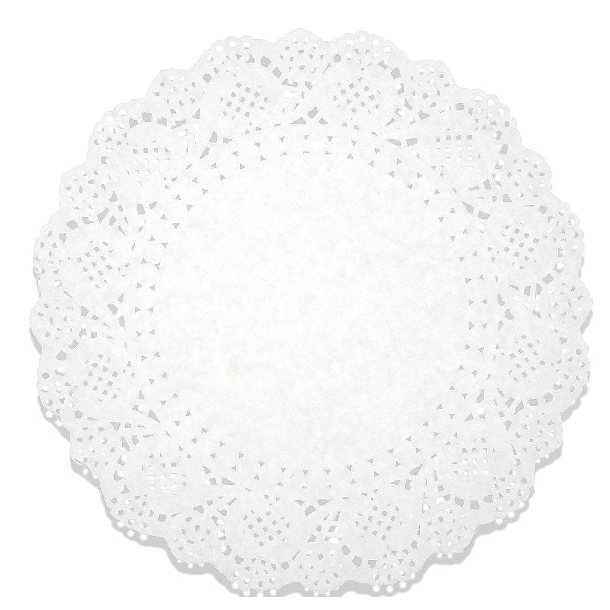 Lace Doilies Paper 250 Pack Set Decorative Round Placemats Bulk, Table