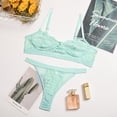 thumbnail image 4 of CNKOO 2Pcs Lace Hot Underwear Set Bra Underpant Gift for Women, 4 of 9