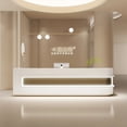 thumbnail image 3 of Mobile Console Reception Desks Church Hospital Replica Modern Cashier Table Mobile Siting Silla De Escritorio Salon Furniture My Lux Decor Round, 3 of 7