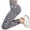 v#36Grey140, variant on Yoga Pants Women Solid Color Elastic Waist High Leggings Slim Fit Summer Athletic Lightweight Ankle Length for Office Wear Graceful Bottoms,Black,L