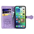 thumbnail image 3 of Funda Cartera FOXDOCK para iPhone 14 ProMax , Flip PU con Relieve de Gatos y Perros, Tarjetero y Soporte, 3 of 6