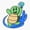 1pcs, variant on Cute Turtle's Seashell Sticker