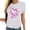 White, variant on Riecok Breast Cancer T Shirts for Women Ribbon Graphic Crewneck Tees Short Sleeve Breast Cancer Shirts Holiday Tops Black 3XL