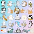 thumbnail image 2 of 50 Estilos De Dibujos Animados Blanco Gatito Solapa Pin Lindo Gato Serie Animal Broche De Metal Ropa Mochila Sombrero Accesorios Regalo Para Amigos Joyería, 2 of 4