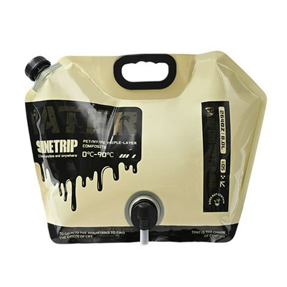 Contenedor Portátil Plegable Cubo Multipropósito Sin Fuga 8L Con Suministros para Acampar Grifo