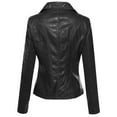 thumbnail image 2 of FashionOutfit Women's Bike Rider Moto Leather Jacket, 2 of 5
