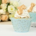 Efavormart 25 Pack | Blue Lace Laser Cut Paper Cupcake Wrappers, Muffin ...